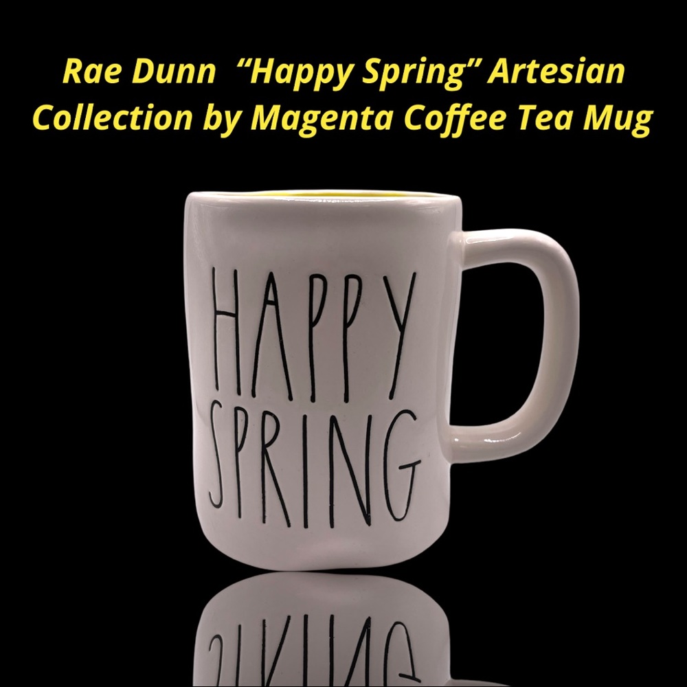 Rae Dunn “Happy Spring” Artesian Collection by Magenta Coffee Tea Cup Mug